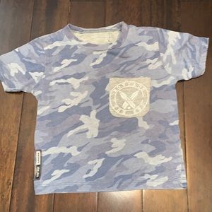 Vintage Havana Mountauk The End Blue Camo Teeshirt.